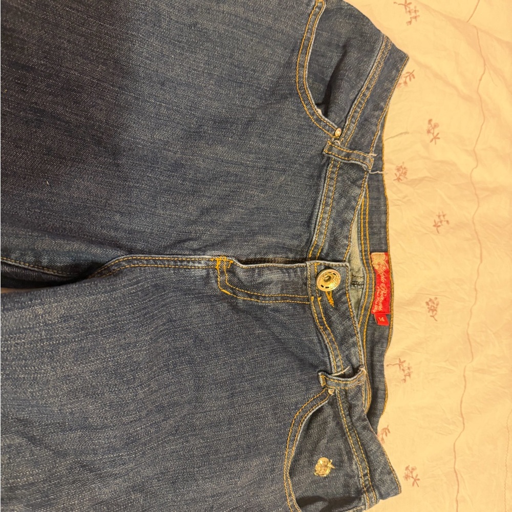Apple Bottoms Women's Denim Jeans with Gold Accents - Picture 6 of 9